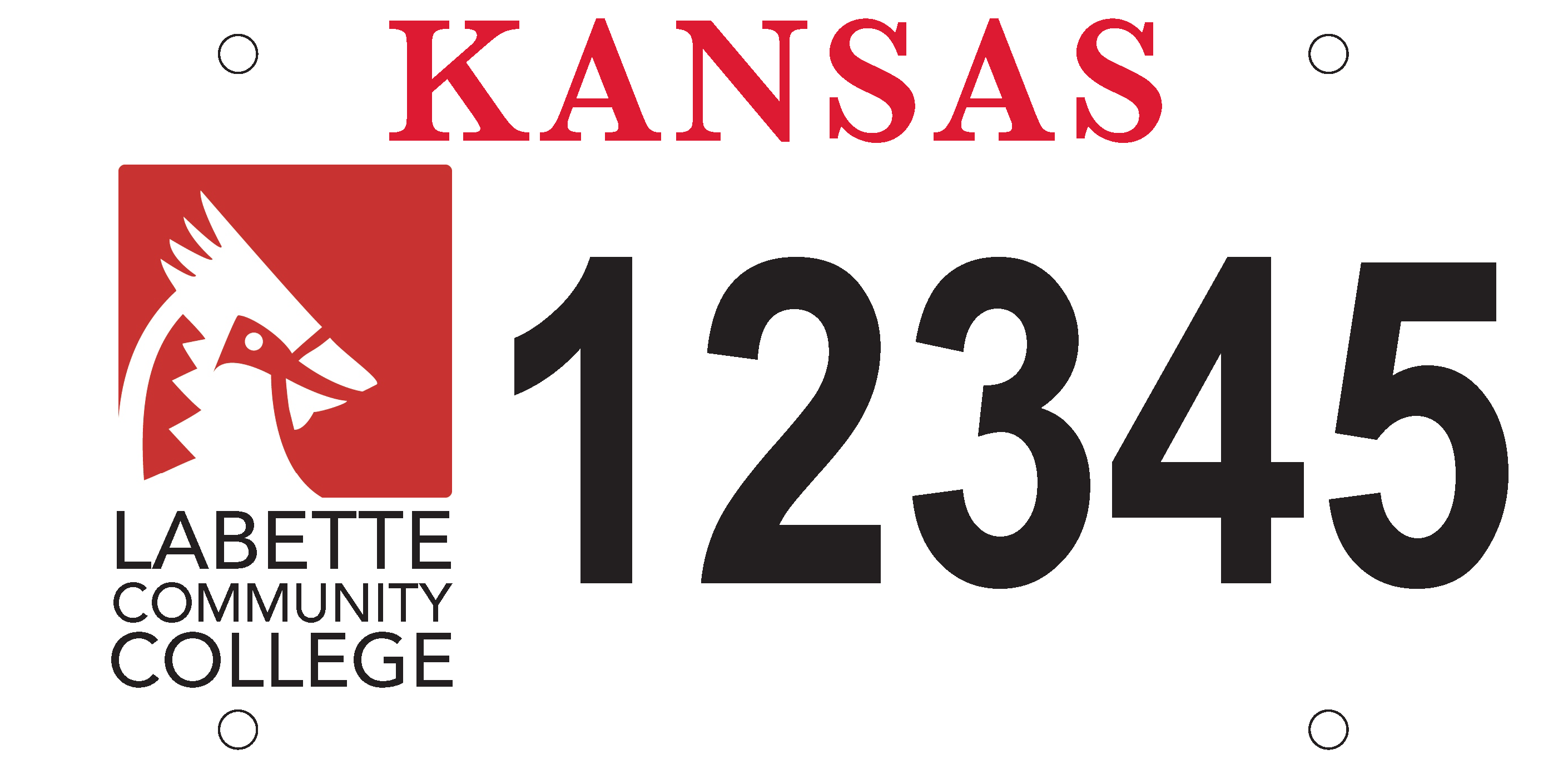 Proposed Kansas Cardinal License Plate