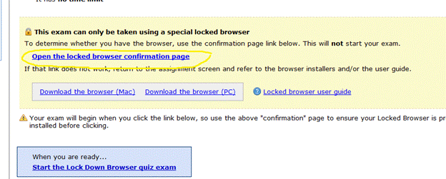Lock Down Browser