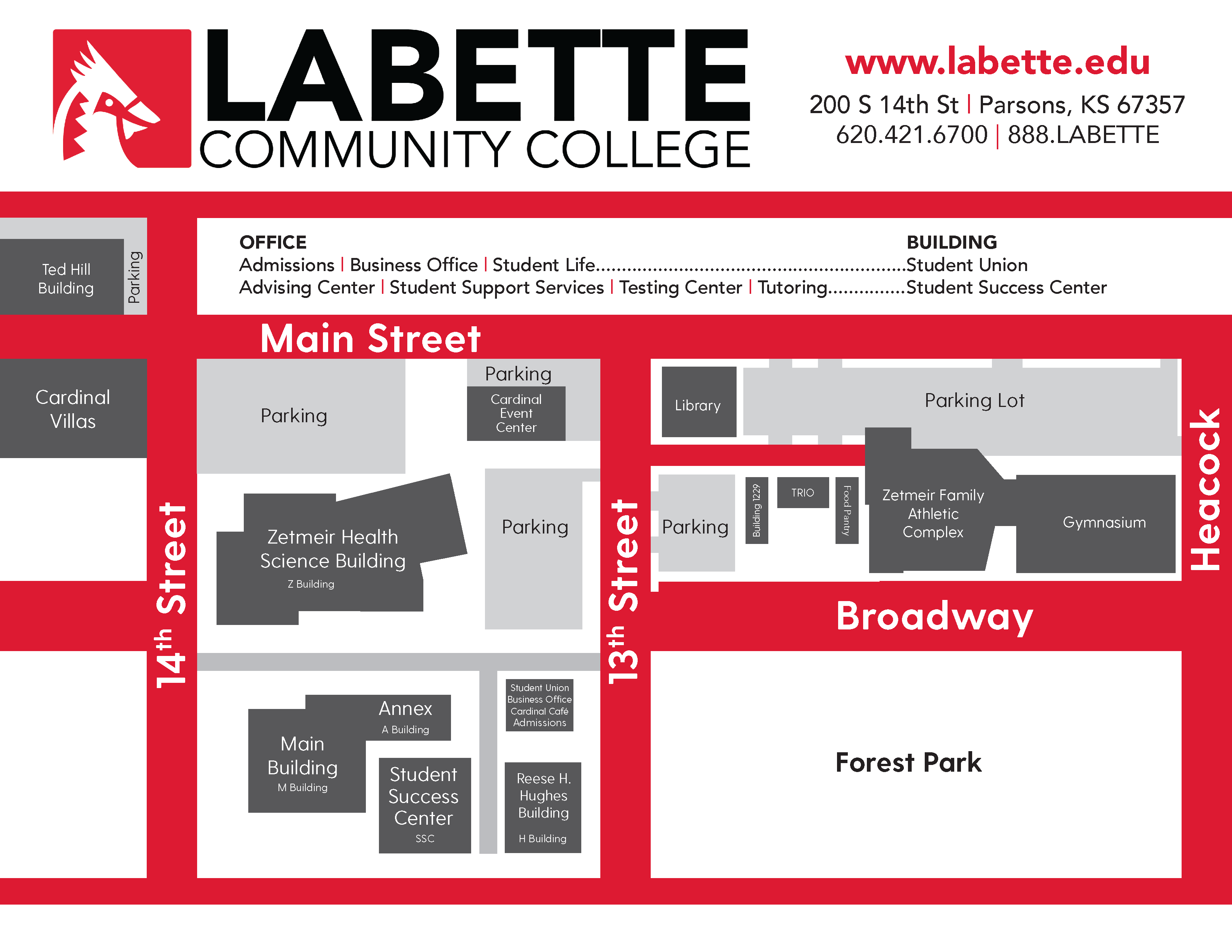LCC Campus Map