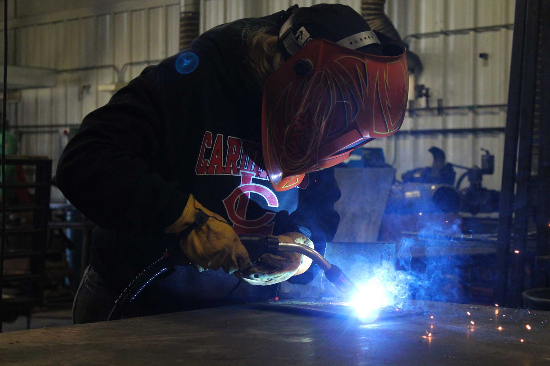 Student Welding