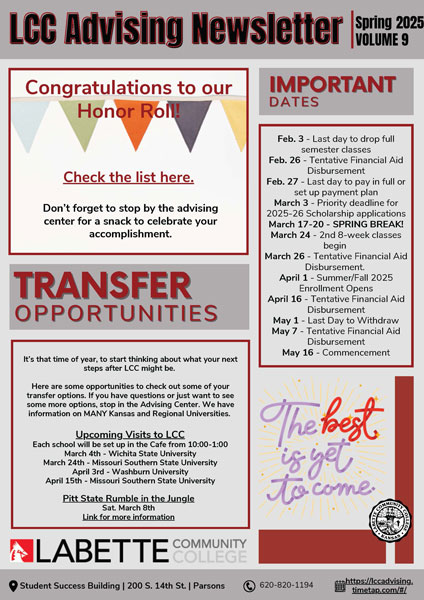 Advising Newsletter 2.9